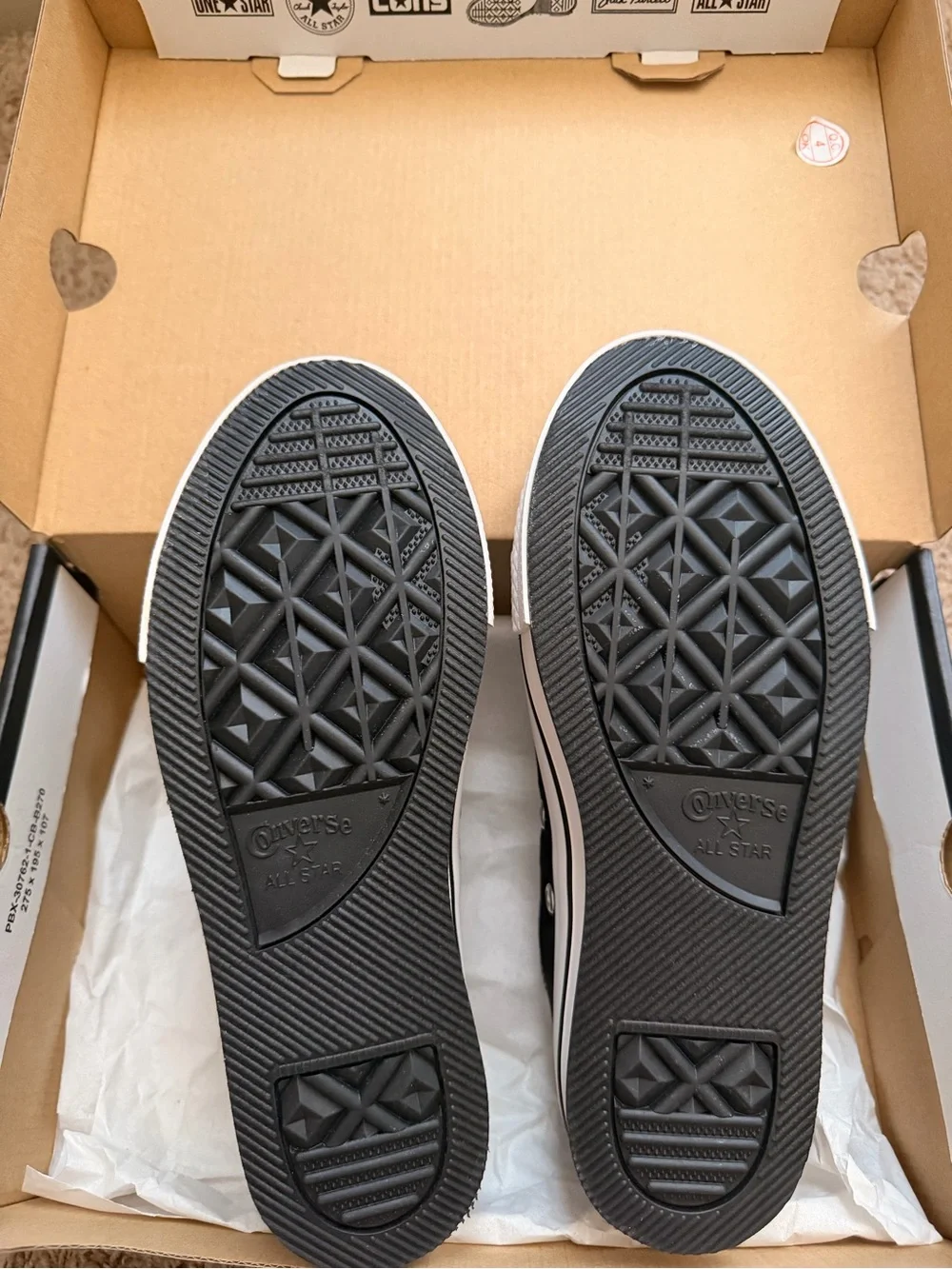 Converse Black Shoe Box with White Logo